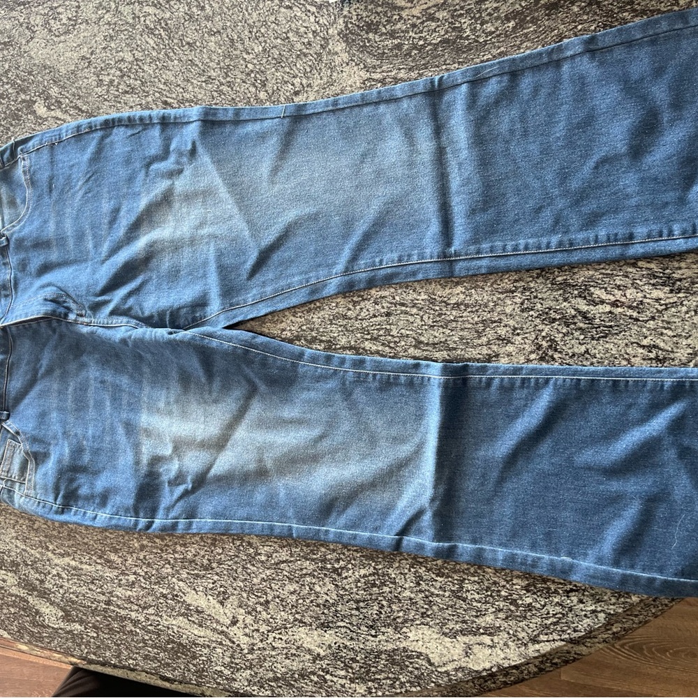 2 pairs Blue Jeans, Boot Cut, Medium Wash &Dark Wash, size XL 14/16 reg length